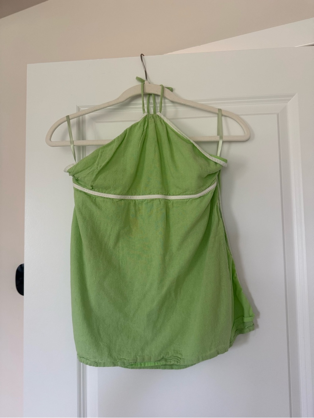 RUNAWAY THE LABEL Green Halter Tank Top AND Matching Shorts